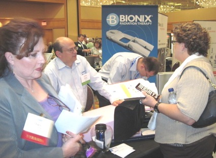 Bionix staff answer attendee questions